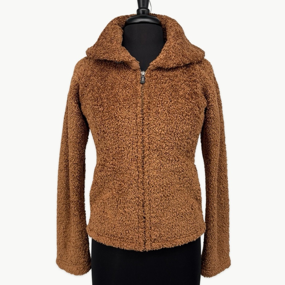 Vintage Patagonia Synchilla Teddy Fleece Jacket Size Small Camel Brown Y2K Cozy